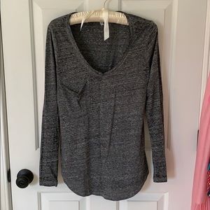 Z Supply Heathered Gray Pocket Tee